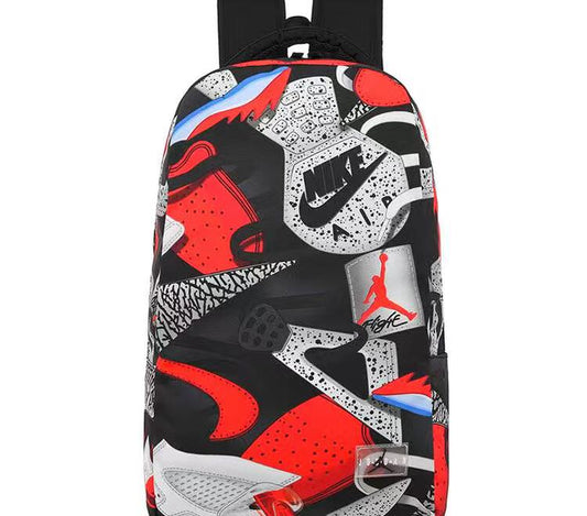 Trend Graffiti Laptop AJ backpack 🎒